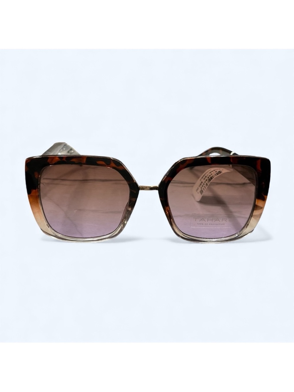Tahari Women's Tortoise Oversized Cat-Eye Sunglasses